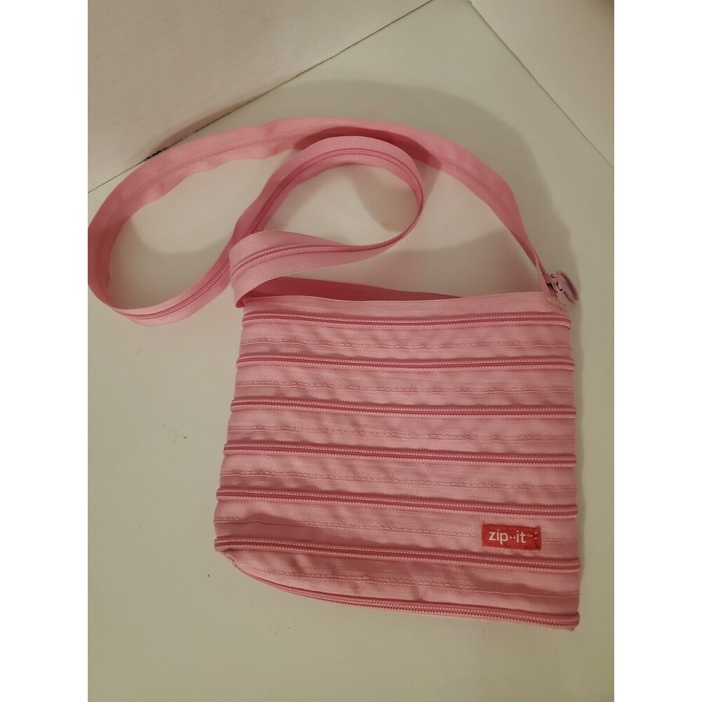 ZIPIT SmallTote Bag One Continous Zipper high quality convenient storage! Pink